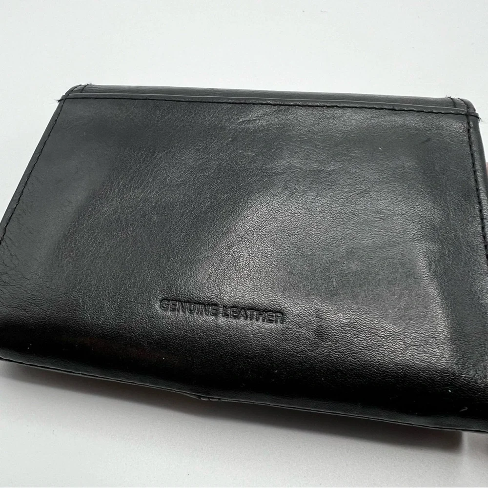 Vintage Kasper Women’s Black  Leather  Wallet Never Used Soft Leather Retro Rock